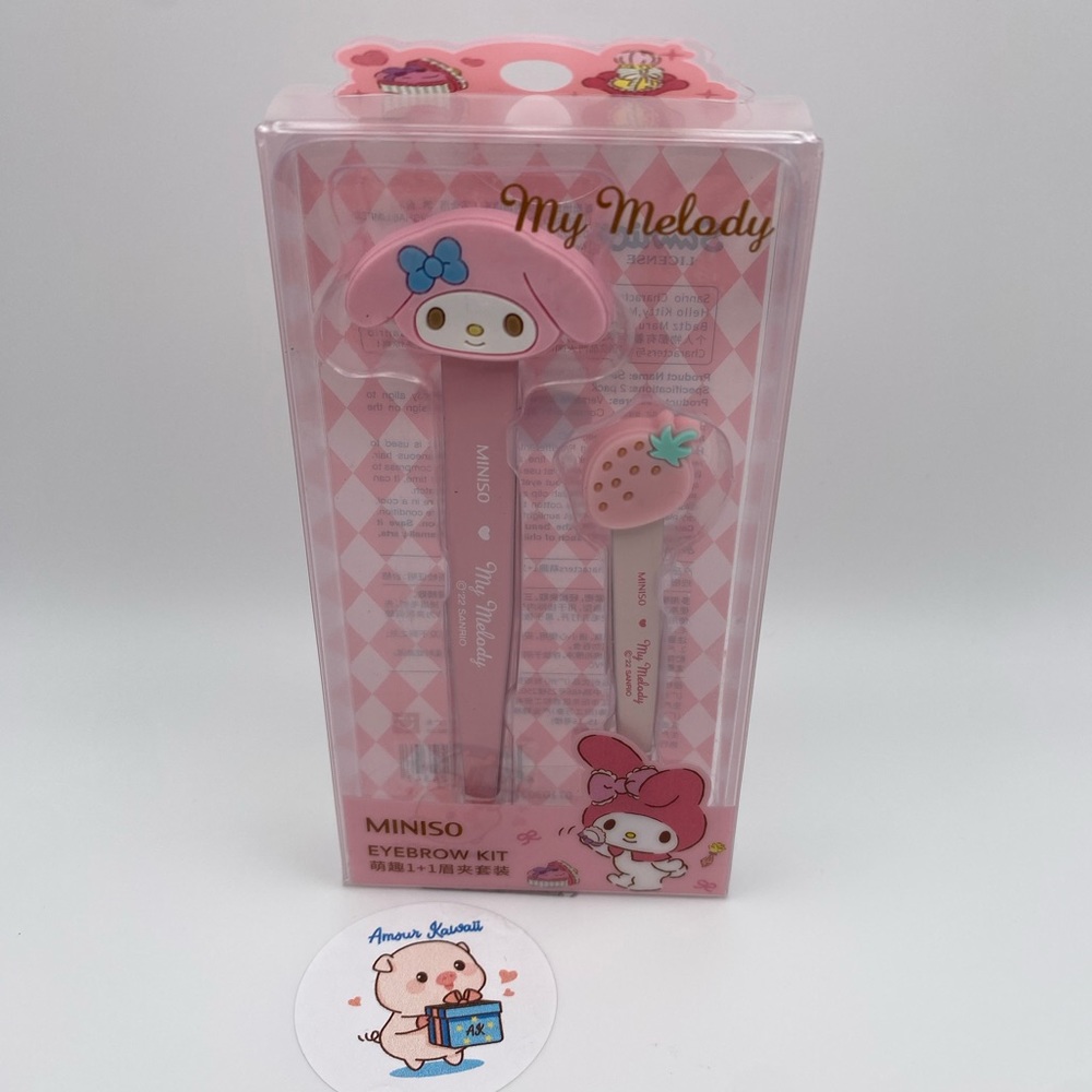 Sanrio Miniso My Melody Eyebrow kit Tweezee